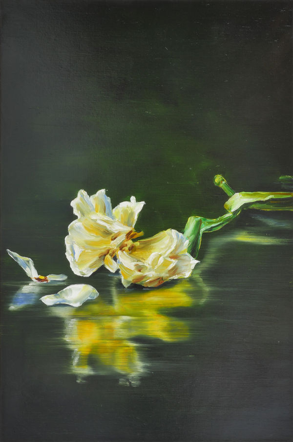 Cornelius Völker Blüte (Bloom), 2025 oil on canvas 47 1/4 x 31 1/2 in 120 x 80 cm