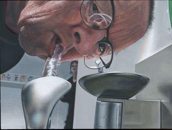 Tim Hawkinson, Drinking in the Museum, 2024