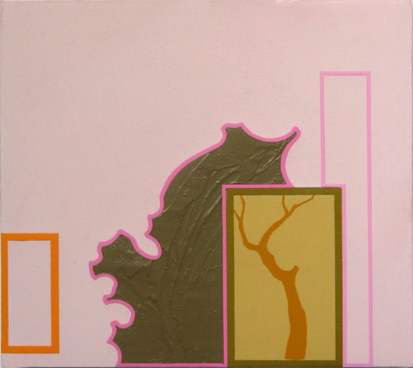 GREG ROSE Small Gongshi, 2004 oil & alkyd on canvas/panel 13.75 x 15.625 inches 34.925 x 39.6875 cms