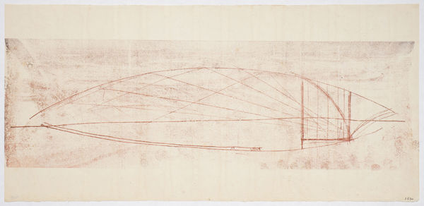 Harry Bertoia Untitled, 1950s ink on Japanese paper 9 1/4 x 20 in 23.5 x 50.8 cm