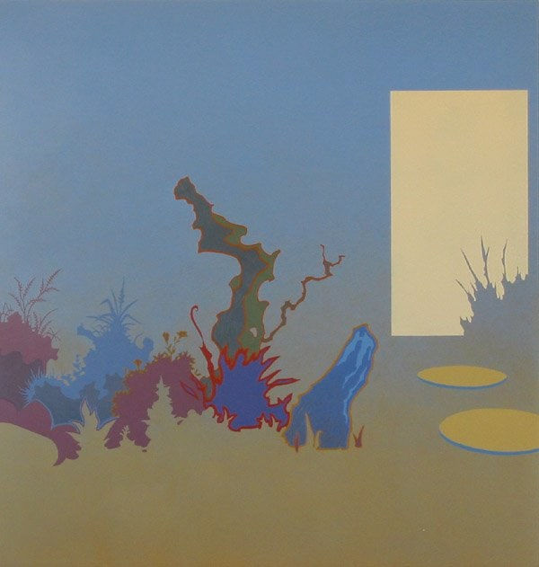 GREG ROSE East Entry, 2003 oil & alkyd on canvas/panel 60 x 60 inches 152.4 x 152.4 cms