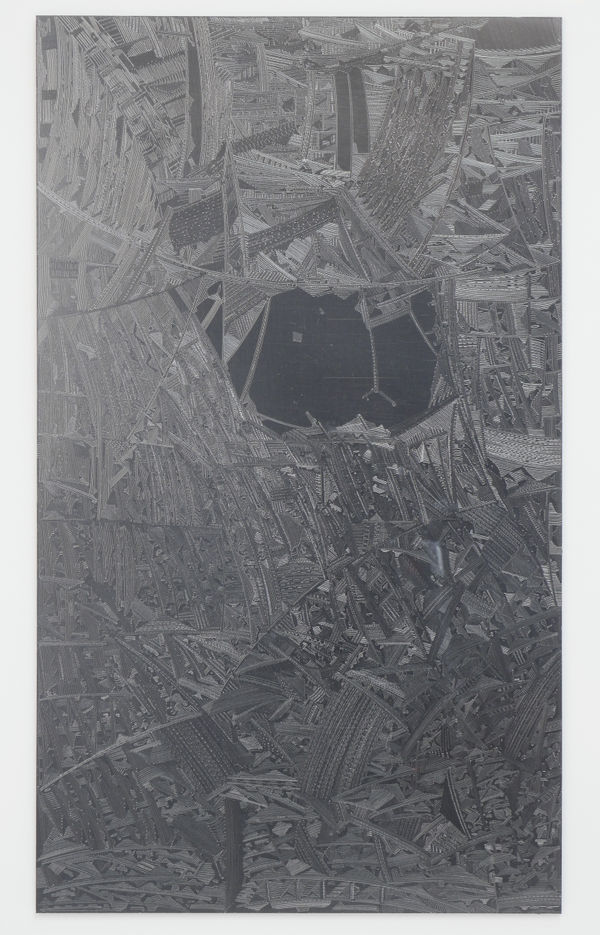 Marco Maggi Flat Pencil (Rectangle), 2008 pencil on graphite 29 x 17 in 73.7 x 43.2 cm