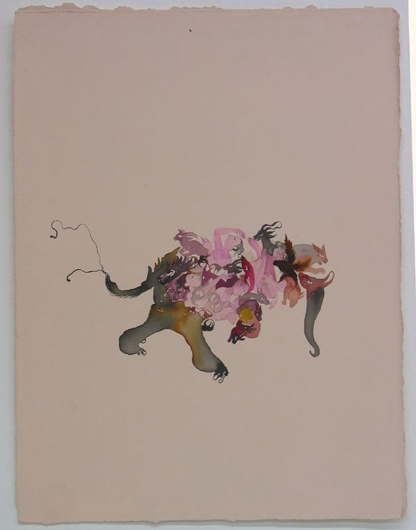 Shahzia Sikander Plush Blush 5, 2003 gouache and ink on hand clay-coated paper 15 x 11.5 inches 38.1 x 29.21 cms