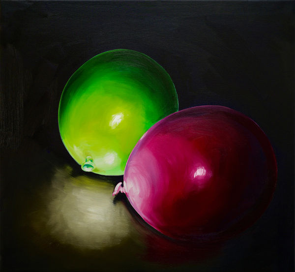 Cornelius Völker Ballons (Balloons), 2025 oil on canvas 47 1/4 x 51 1/8 in 120 x 130 cm