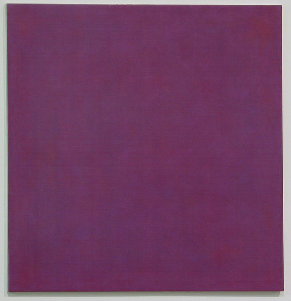 JOHN ANDREWS 03-6, 2003 pigment and wax on aluminum 30.25 x 30.25 x .5 inches 76.835 x 76.835 x 1.27 cms