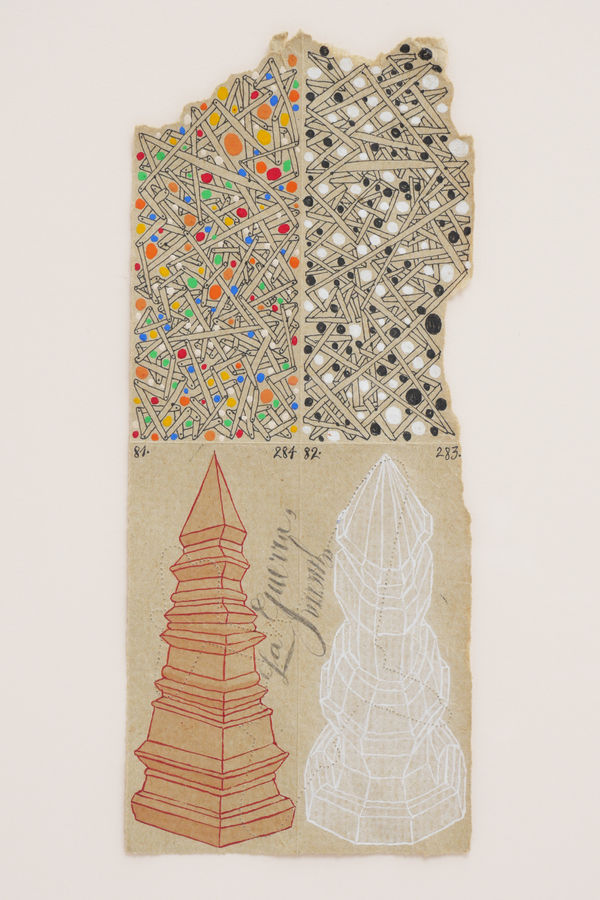 José Antonio Suárez Londoño #2, 2002 mixed media on paper image 8 3/4 x 3 1/2 in/22.2 x 8.9 cm sheet 22 1/4 x 15 in/56.5 x 38.1 cm