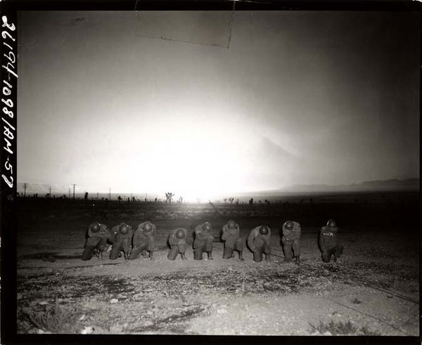 Michael Light 100 SUNS: 023, 024 SMOKY (diptych), 2003 pigment print mounted on aluminum, framed with non-reflective glass 28 x 19 inches 71.12 x 48.26 cms