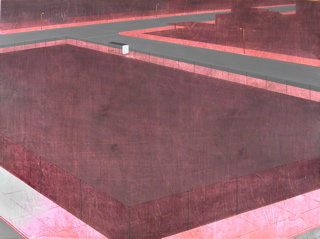Chris Ballantyne Untitled, Lot (Bus Stop), 2007 acrylic on panel 36 x 48 inches 91.4 x 121.9 cms