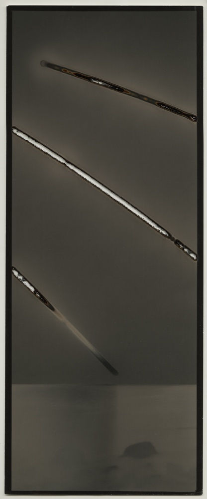 Chris McCaw Heliograph #33, 2013 gelatin silver paper negative 20 x 8 inches framed 23 15/16 x 11 3/8 inches