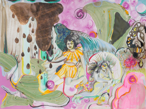 Rina Banerjee, Morning dove, morning love., 2024