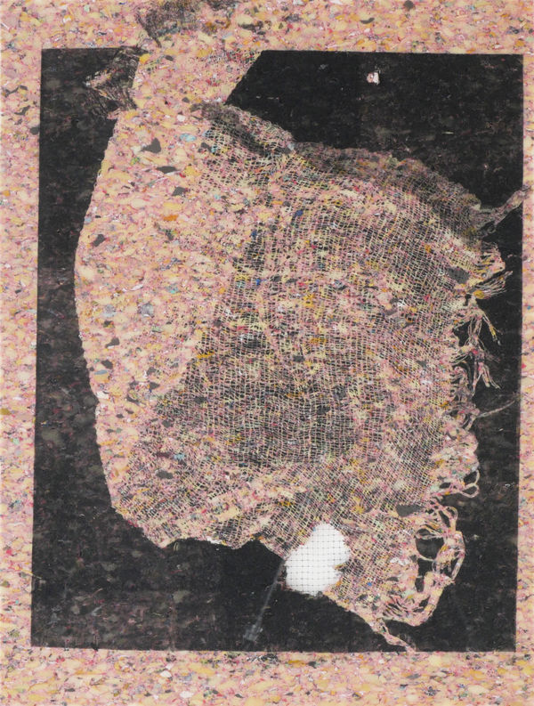 Ricki Dwyer MP702, 2019 monoprint on carpet padding 29 x 21 1/4 in 73.7 x 54 cm