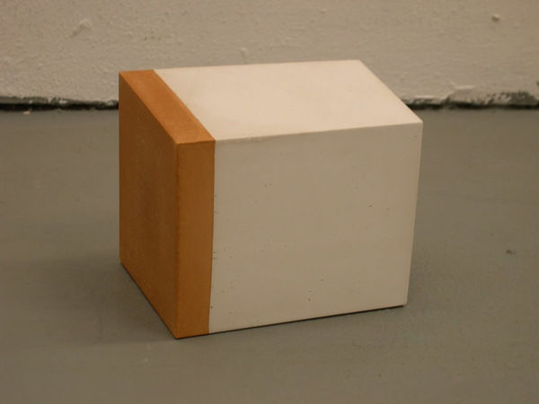 NELLEKE BELTJENS 047015, 2004 pigmented synthetic concrete 5 x 6 x 5 inches 12.7 x 15.24 x 12.7 cms
