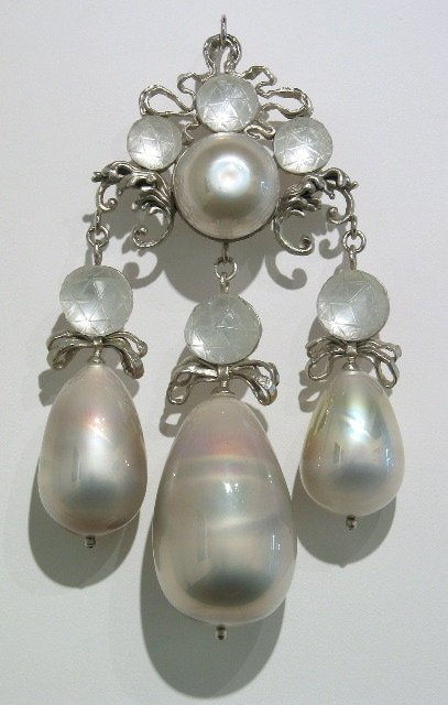 Timothy Horn Difficult to Swallow, 2001 nickel plated bronze, blown glass, lead crystal, easter egg foil 24 x 14 x 6 inches 60.96 x 35.56 x 15.24 cms