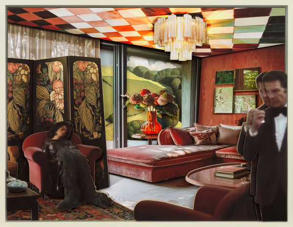 Ron Norsworthy interior with Black woman and white man in living room