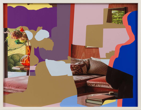 Layer map study of a wood relief collage by Ron Norsworthy