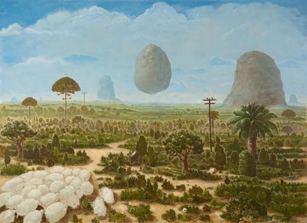 Manuel Aja Espil Force Majeure, 2023 Oil on linen 41 x 56 1/4 in 104 x 143 cm