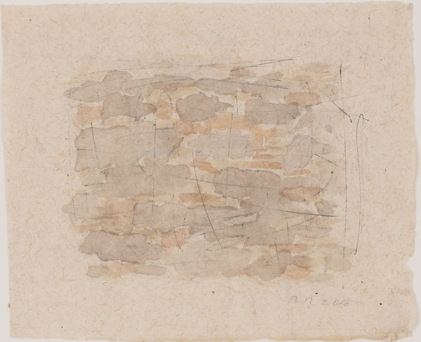 Raquel Rabinovich When Silence Becomes Poetry 2: for George Quasha, 2016 Watercolor and graphite pencil on Indian paper 7 x 8 in 17.8 x 20.3 cm