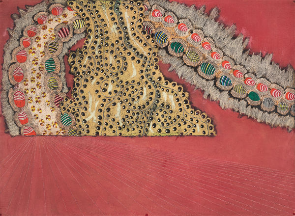 Emilio Rodríguez-Larraín L'Homme est subjet, 1964 Mixed media on board 66 5/8 x 90 1/4 in 169.2 x 229.2 cm