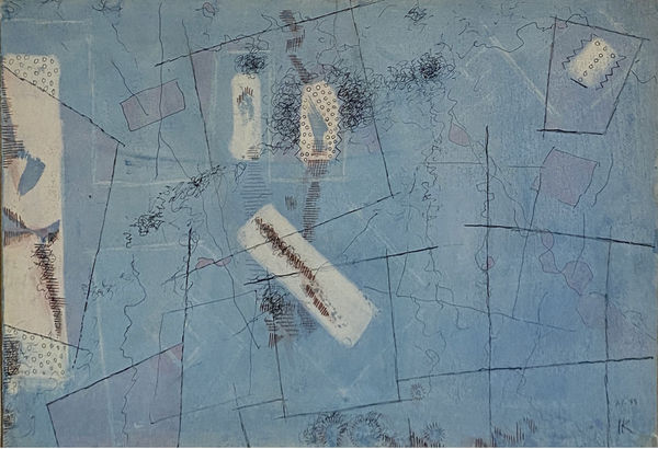 Ides Kihlen Untitled (M118), 1980 Oil and ink on board 13 3/4 x 19 3/4 in 35 x 50 cm