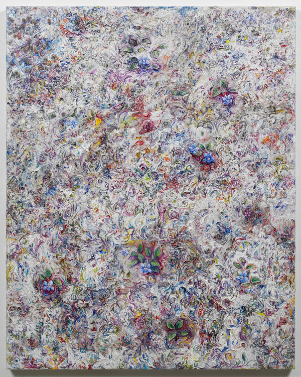 EGGERT PÉTURSSON, Untitled / Án titils (Týsfjólur í gráum mosa), 2011-2012