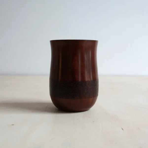Raku Terai, Handmade Wooden Cup No. 8, 2021