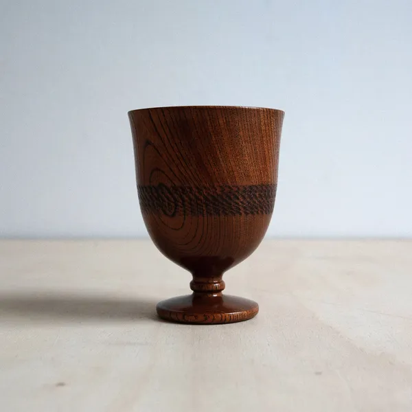 Raku Terai, Handmade Wooden Cup No. 4, 2021