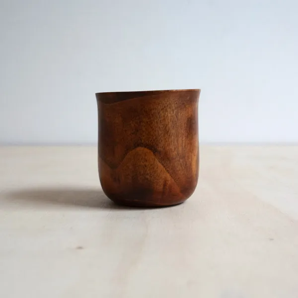 Raku Terai, Handmade Wooden Cup No. 11, 2021