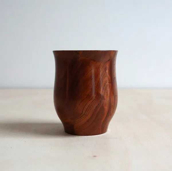 Raku Terai, Handmade Wooden Cup No. 3, 2021