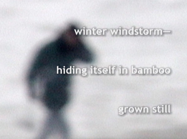 Madelon Hooykaas, Winterstorm Haiku, from 'Haiku, the art of the present moment', 2007/2023