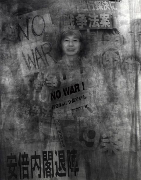 Ken Kitano, our face: 26 people protesting in front of Diet, Tokyo, 2015