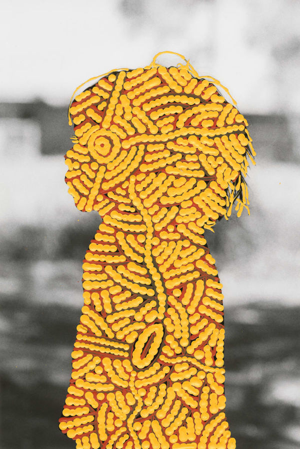 Patrick Waterhouse, Side Portrait Left. Restricted with Leah Nampijinpa Sampson, 2014-2018