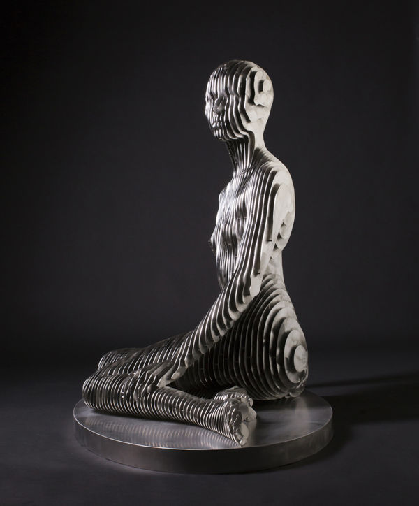 Julian Voss-Andreae Annabelle, 2019 Edition of 9 + 1 A/P Stainless Steel 116 × 129 × 76 cm