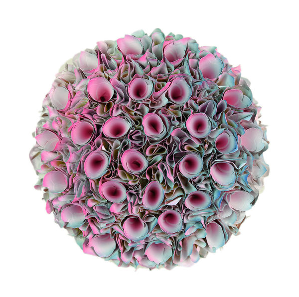 Zhuang Hong-yi Mini Series Rice paper and acrylic on canvas 20 cm in diameter