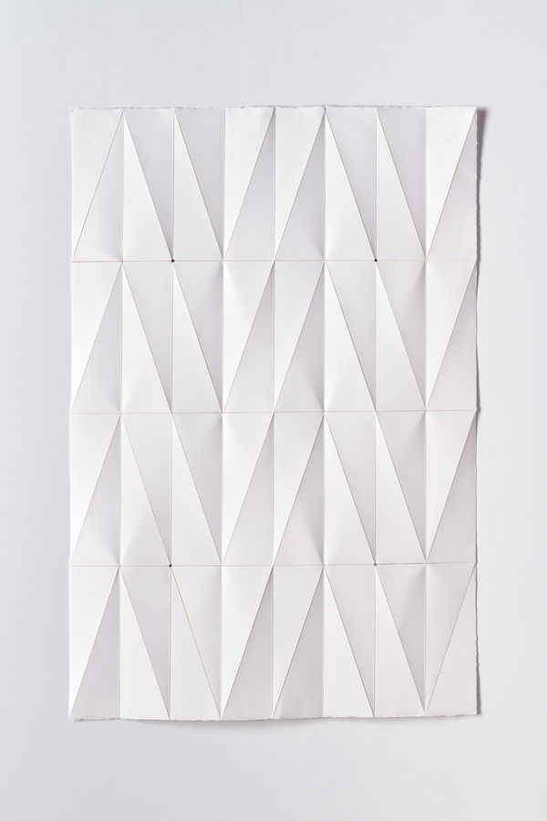 Charlene Scott triangle, 2026 botanical pigments on paper 112 x 76 cm 44 1/8 x 29 7/8 in