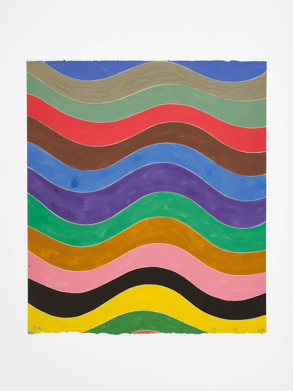 David Austen 13.11.20, 2020 gouache on paper 35 x 30 cm 13 3/4 x 11 3/4 in (paper) 42.6 x 37.5 cm 16 3/4 x 14 3/4 in (framed)