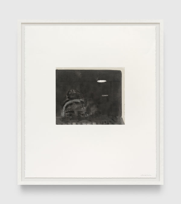 Aubrey Levinthal Laptop (Reflection), 2025 monotype 69.7 x 60.9 cm (frame) 27 1/2 x 24 in
