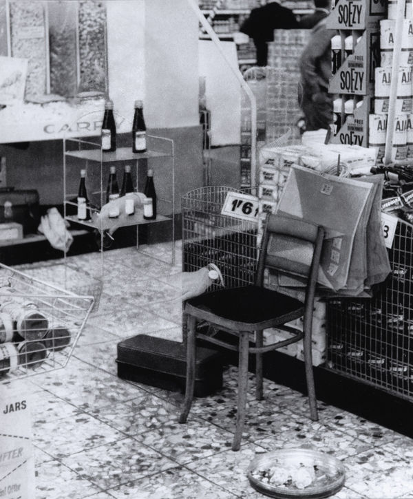 Jonathan Owen Eraser Drawing (Michael Caine), 2020 Partially erased book page 27.4 x 22.9 cm 10 3/4 x 9 1/8 in (page) 35.8 x 31.1 cm 14 1/8 x 12 1/4 in (framed)