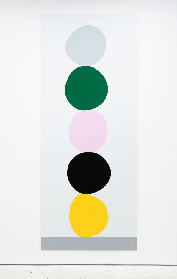 David Batchelor Multi-Colour Chart 37, 2018 gloss and spray paint on Dibond 291 x 118 x 3 cm