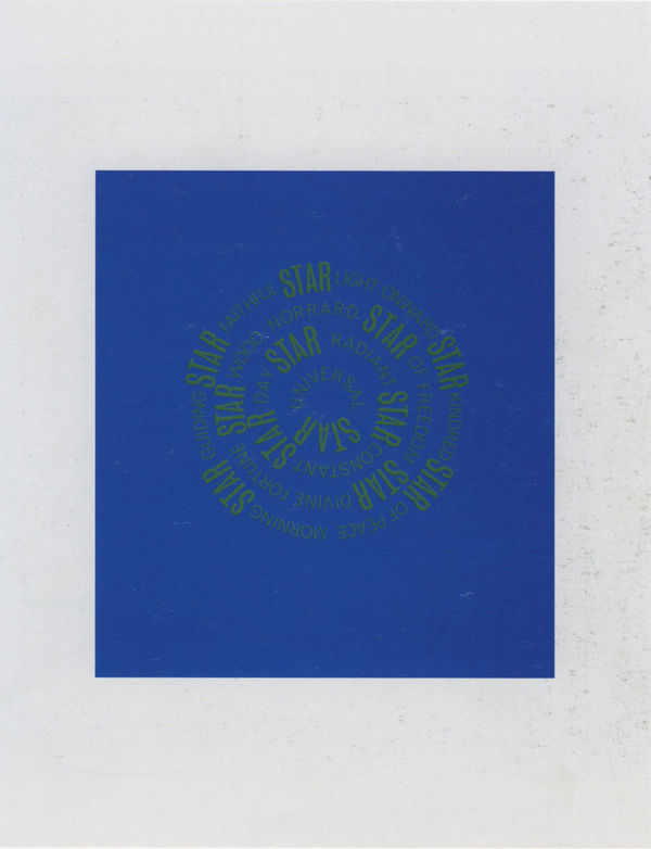 Ian Hamilton Finlay, Sea Poppy 2, 1968