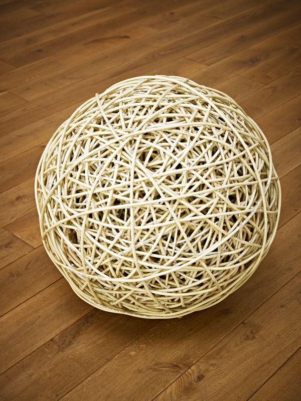 David Batchelor Fay Wray (white), 2011 electrical flex 56 cm (diameter)