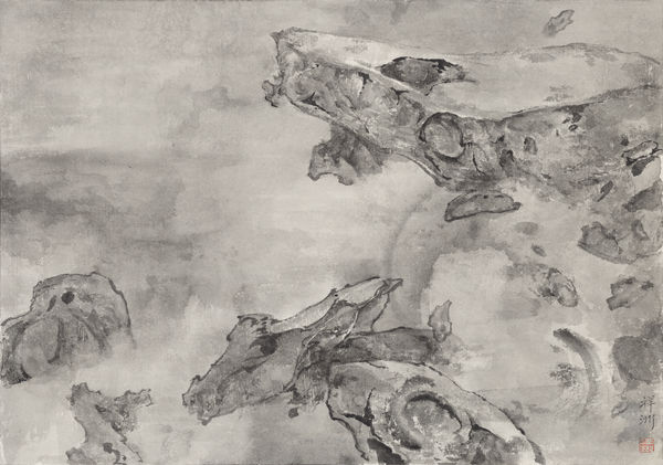 Tai Xiangzhou 泰祥洲, Mountains Locked in Mist 云山烟锁, 2016