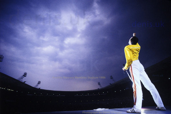 QUEEN, Freddie Wembley Stadium, 1986
