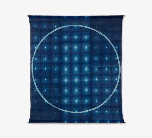 Shihoko Fukumoto Galaxy 銀河, 1999 Linen, indigo