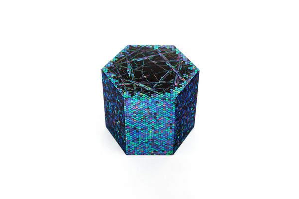 Terumasa Ikeda, "Rutilus" Hexagonal Tea Caddy - 六角水晶窟棗, 2023