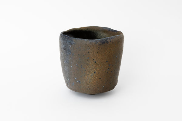 Hiroshi Goseki Blue Yohen Black Tea Bowl - 蒼変黒茶盌 Ceramic