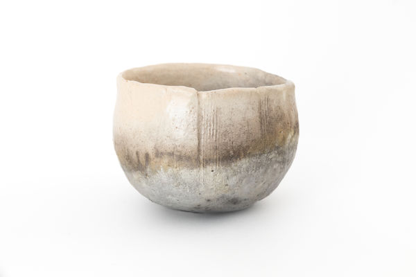 Shion Tabata 白楽茶碗 - White Raku Tea Bowl Ceramic
