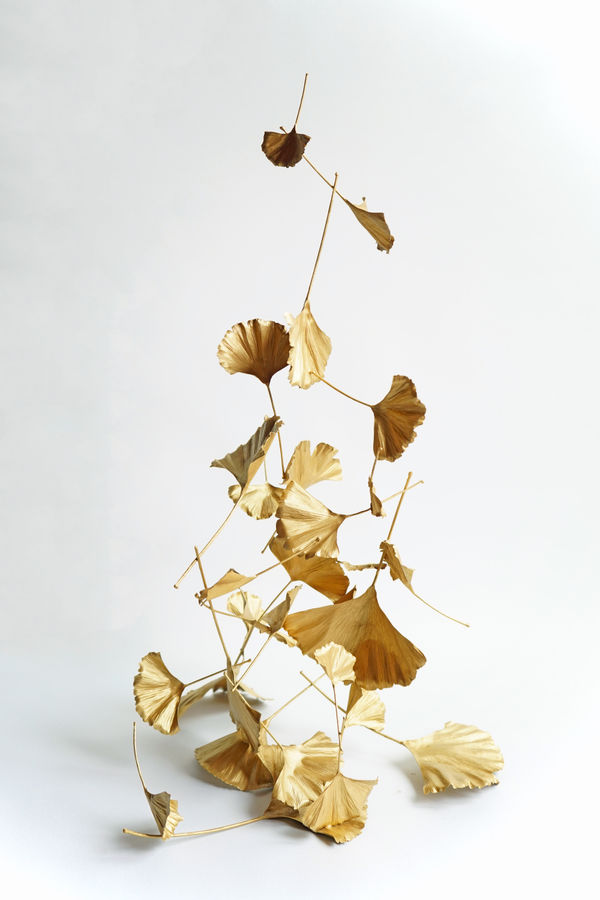 Blowing Leaves Ginkgo, 2025 | Shota Suzuki | Metal | Ippodo Gallery TOKYO & NEW YORK