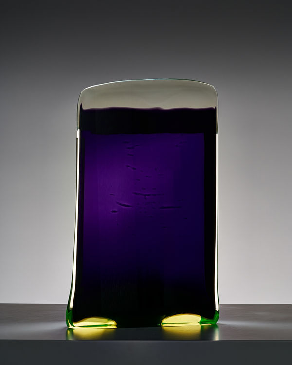 Laura de Santillana Untitled (Lametta), 2019 Hand-blown and slumped glass