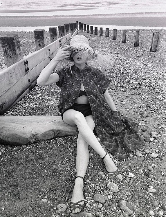 Norman Parkinson, On the Beach, for British Vogue, July, 1951