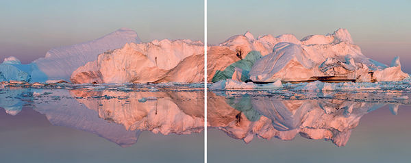 Olaf Otto Becker, Ilulissat 13, diptych, 07/2015